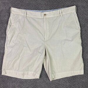 Peter Millar Shorts Men's 38 Beige Seaside Cotton Poplin Blend Golf